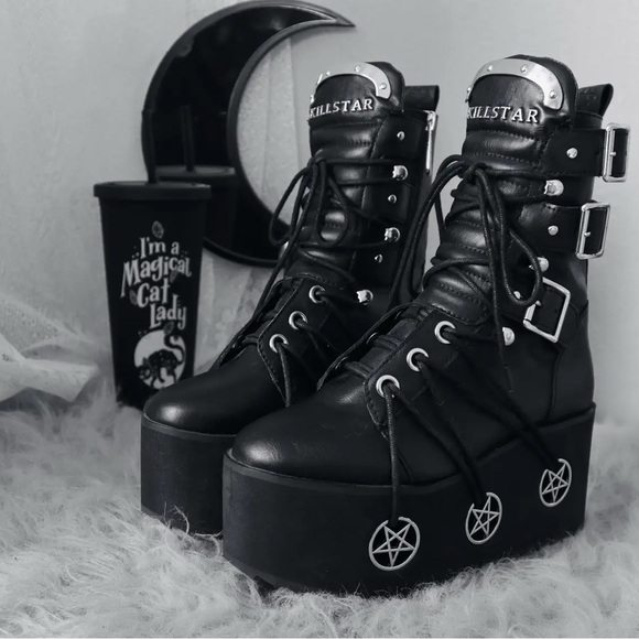 IN SEARCH OF killstar hellbound boots size 8 - Picture 3 of 3